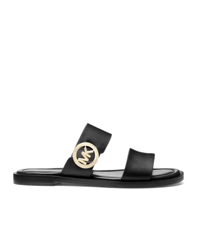 Michael Michael Kors Logo Detail Slippers In Animal Print