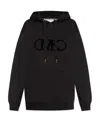 Michael Michael Kors Logo Detailed Drawstring Hoodie In Black