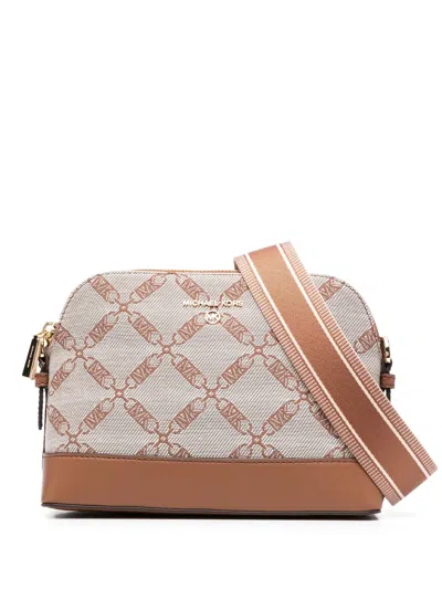 Michael Michael Kors Logo-embossed Crossbody Bag In Brown