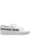 Michael Michael Kors Logo-embroidered Sneakers In White