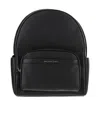 Michael Michael Kors Leather Backpack In Black