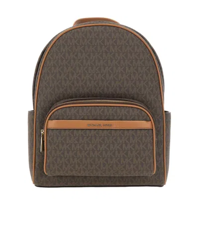 Michael Michael Kors Logo-lettering Backpack In Brown