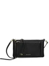 Michael Michael Kors Versatile Leather Shoulder Bag With Chain Strap In Black
