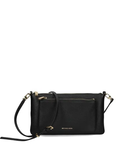 Michael Michael Kors Logo-lettering Shoulder Bag In Black