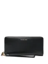 Michael Michael Kors Logo-lettering Wallet In Black