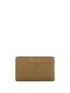 Michael Michael Kors Logo-lettering Wallet In Braun