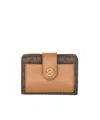 Michael Michael Kors Mk Charm Sm Tab Compact Pckt Wllt-tu Nd Michael By Michael Kors Female In Nude