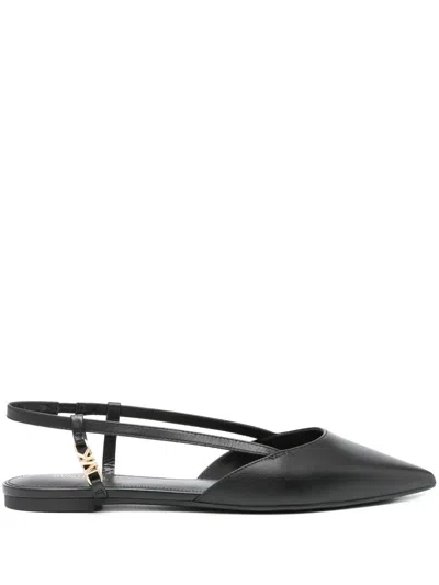 MICHAEL MICHAEL KORS LOGO-PLAQUE LEATHER PUMPS