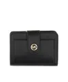 Michael Michael Kors Mk Charm Md Tab Pckt Bifold-tu Nd Michael By Michael Kors Female In Black