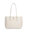 Michael Michael Kors Logo Plaque Top Handle Bag In White