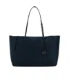 Michael Michael Kors Black Nylon Large Georgia Shopping Bag In Navy