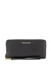 Michael Michael Kors Logo-lettering Wallet In Black