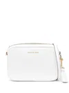 Michael Michael Kors Logo-plaque Zip-up Satchel Bag In White