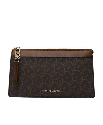 Michael Michael Kors Logo-print Cross Body Bag In Brown
