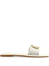 Michael Michael Kors Logo-print Hardware Sandals In Multi