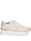 Michael Michael Kors Logo-print Sneakers In Neutrals