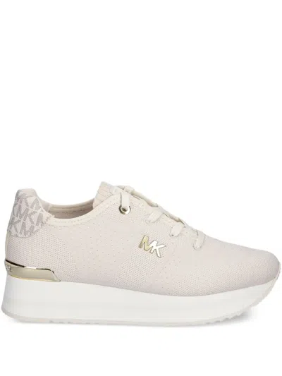 Michael Michael Kors Logo-print Sneakers In Neutrals