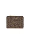 Michael Michael Kors Printed Canvas Empire Wallet In Brown