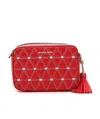 Michael Michael Kors Logo Quilted Shoulder Bag In Red