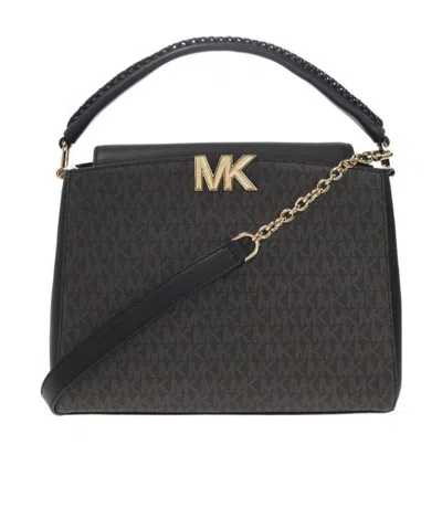 Michael Michael Kors Logo Shoulder Bag In Black