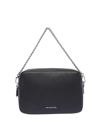 Michael Michael Kors Logo Shoulder Bag In Black