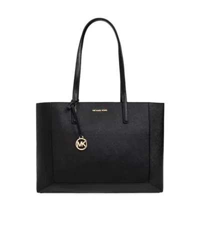 Michael Michael Kors Logo Shoulder Bag In Black