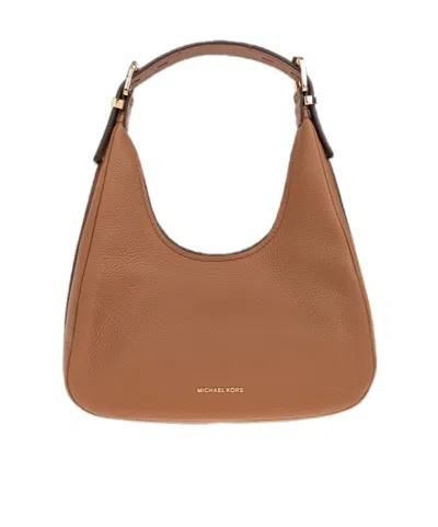 Michael Michael Kors Logo Shoulder Bag In Brown