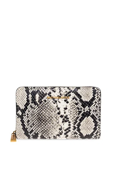 Michael Michael Kors Logo Wallet In White