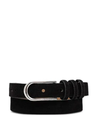 Michael Michael Kors Logo-detail Belt In Black