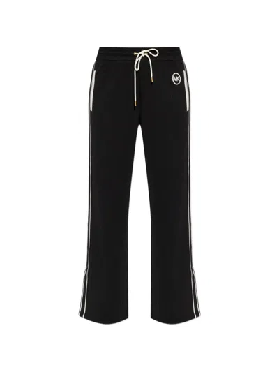 Michael Michael Kors Michael By Michael Kors Contrast Trim Track Pant In Black