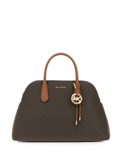 Michael Michael Kors Michael By Michael Kors Printed Canvas Freddie Shopping Handbag In Brown
