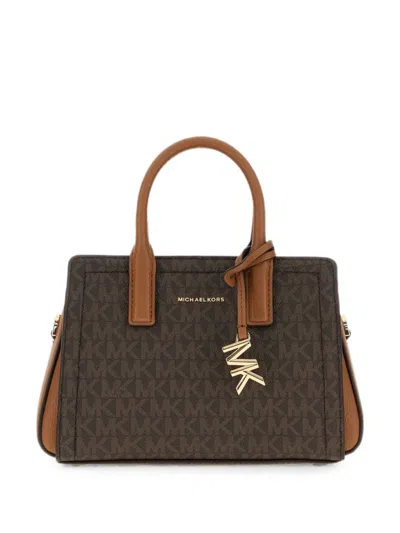 Michael Michael Kors Logo-print Monogram Tote Bag In Brown