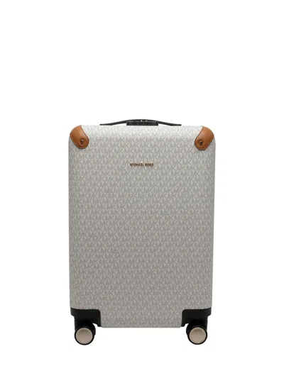 Michael Michael Kors Logo-print Suitcase In Gray