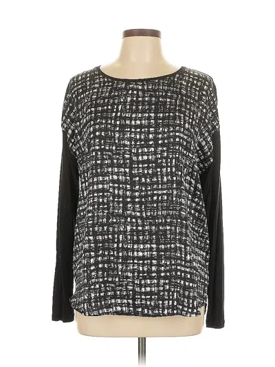 Pre-owned Michael Michael Kors Long Sleeve Blouse In Black