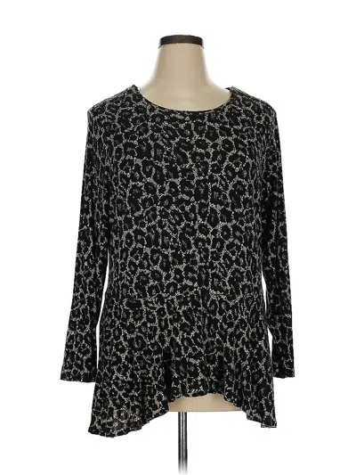 Pre-owned Michael Michael Kors Long Sleeve Blouse In Black