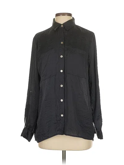 Pre-owned Michael Michael Kors Long Sleeve Blouse In Black