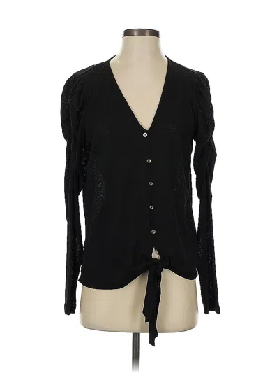 Pre-owned Michael Michael Kors Long Sleeve Blouse In Black