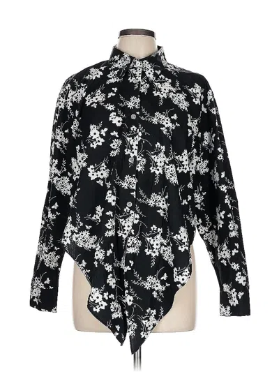 Pre-owned Michael Michael Kors Long Sleeve Blouse In Black