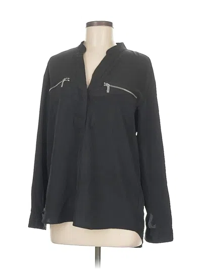 Pre-owned Michael Michael Kors Long Sleeve Blouse In Black
