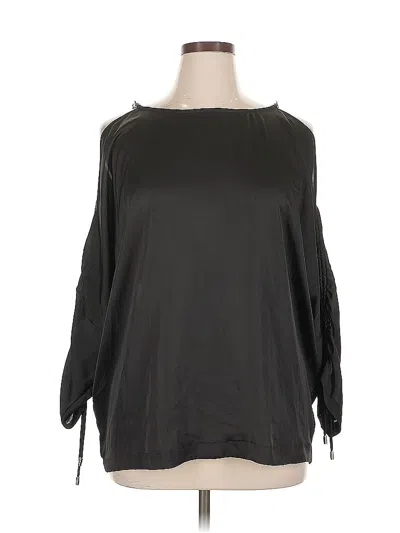 Pre-owned Michael Michael Kors Long Sleeve Blouse In Black
