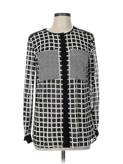Pre-owned Michael Michael Kors Long Sleeve Blouse In Black