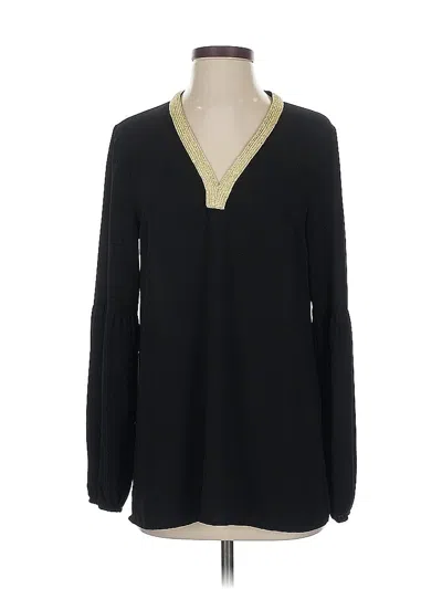 Pre-owned Michael Michael Kors Long Sleeve Blouse In Black