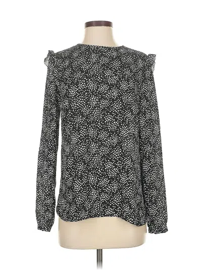 Pre-owned Michael Michael Kors Long Sleeve Blouse In Black