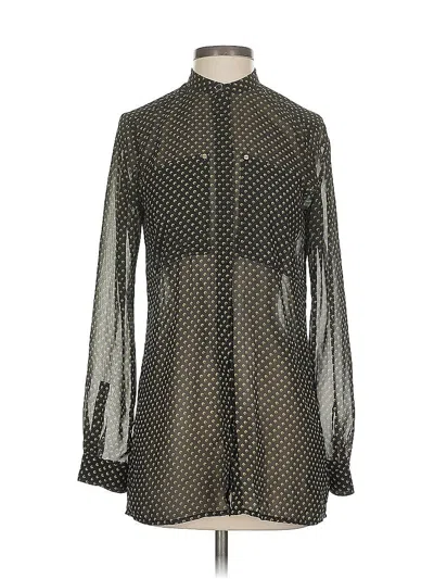 Pre-owned Michael Michael Kors Long Sleeve Blouse In Black