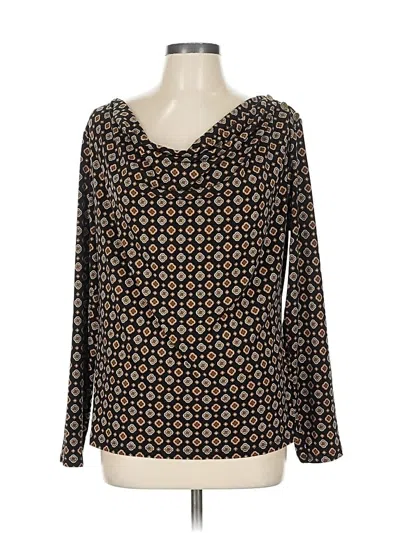 Pre-owned Michael Michael Kors Long Sleeve Blouse In Black