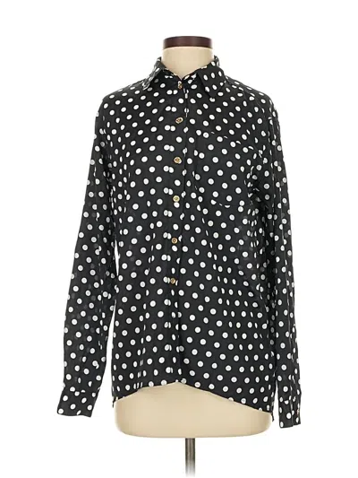 Pre-owned Michael Michael Kors Long Sleeve Blouse In Black