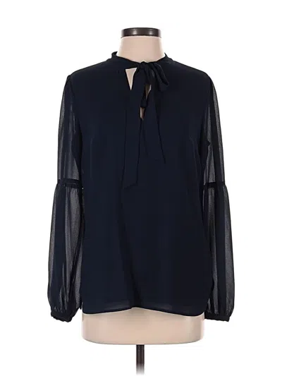 Pre-owned Michael Michael Kors Long Sleeve Blouse In Black