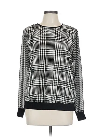 Pre-owned Michael Michael Kors Long Sleeve Blouse In Black