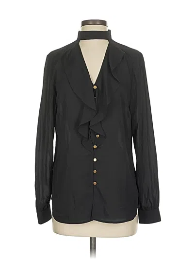 Pre-owned Michael Michael Kors Long Sleeve Blouse In Black