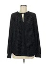 Michael Michael Kors Long Sleeve Blouse In Black